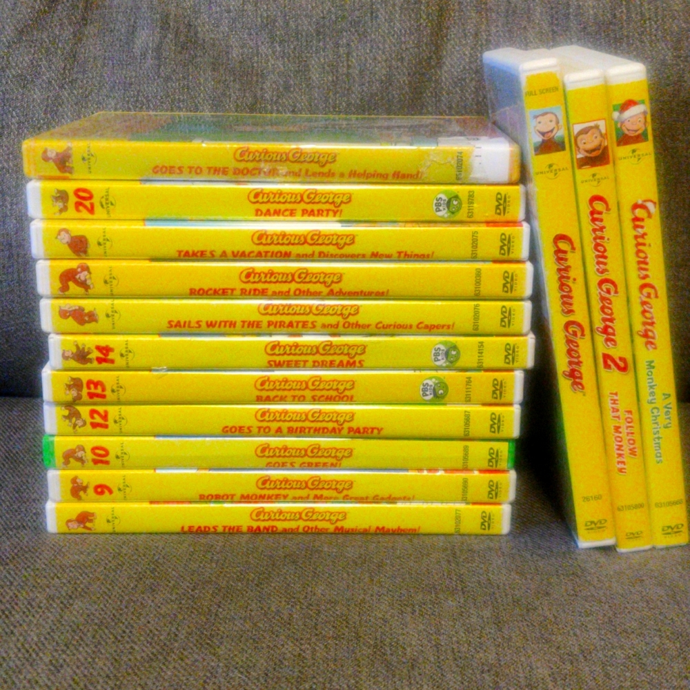 Bundle of Curious George DVDs